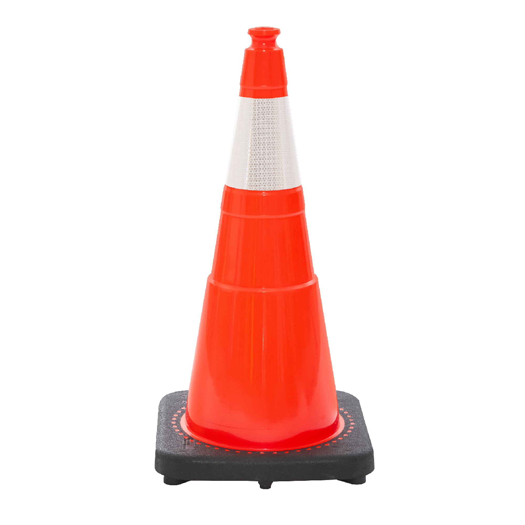 28" All Orange 7 Lb. Traffic Cone, Includes 6" Upper Collar, Model # RC70030C+6
